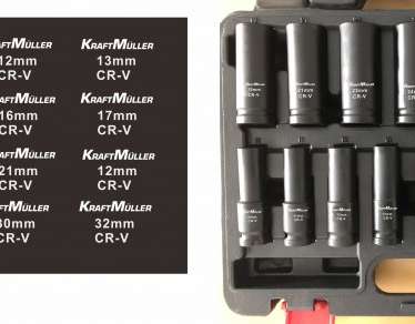 Kraftmuller High Quality CR-V 16-Piece Socket Set