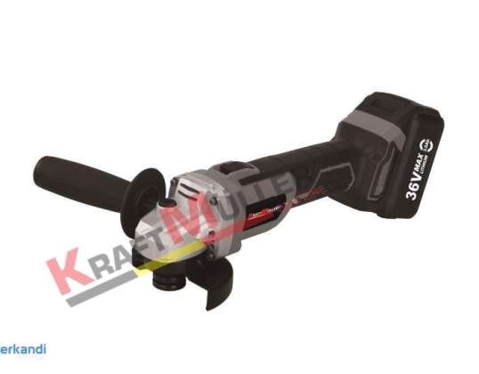KRAFTMULLER Akku-vinkelsliber 36V, 125mm, 3,0 Ah, børsteløs teknologi