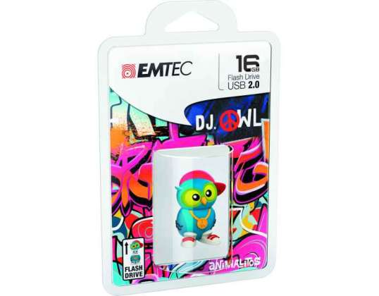 Emtec USB 2.0 M341 16GB DJ Owl  ECMMD16GM341