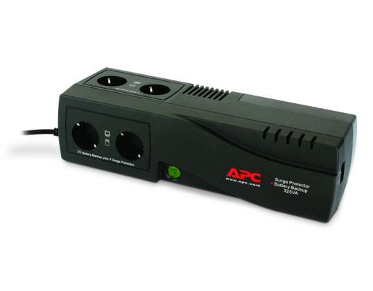 APC USV SurgeArrest + Batterie Backup 4fach Schu.ko 325VA detaljhandel BE325-GR