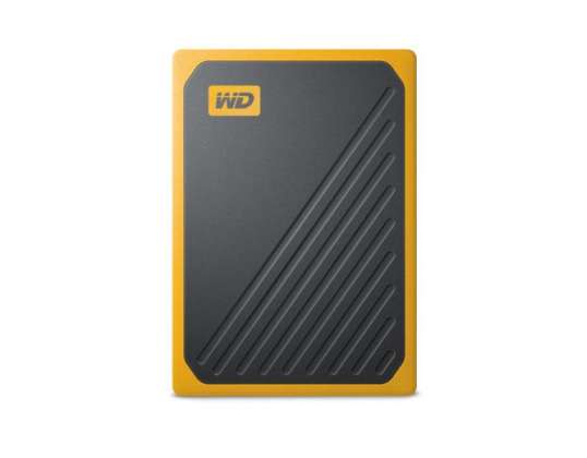 Western Digital PSSD My Passport Go 1TB Preto-Amarelo WDBMCG0010BYT-WESN