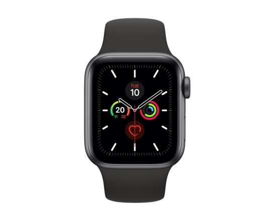 Apple Watch 5 44 mm zlaté hliníkové puzdro s ružovým športovým pásmom LTE MWX22FD / A