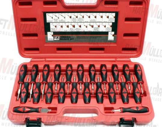 KRAFTMULLER, Universal set Pin extractor ISO Auto pods 23pcs