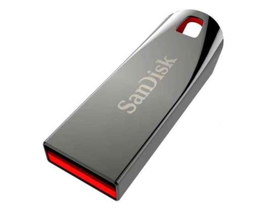 SanDisk Cruzer Force USB Flash Drive 16GB 2.0 USB Port Type A Chrome SDCZ71-016G-B35