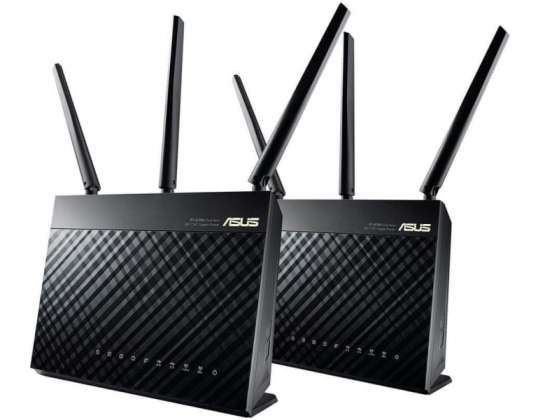 ASUS WL-Router AiMesh AC1900 WLAN System (RT-AC68U 2-Pack) 90IG00C0-BO3000