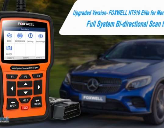 FOXWELL NT510 Elite pour Mercedes Benz Bidirectionnel Full System Scan