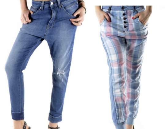 STOCK JEANS PANTS SEXY WOMAN S/S