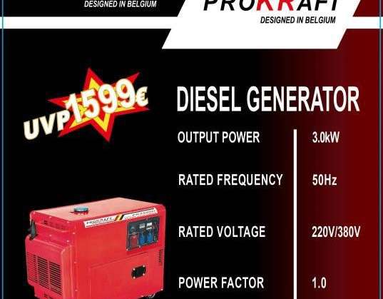 3000 Watt diesel generator 3 kW POWER PRO