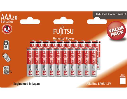 Φορητές μπαταρίας Fujitsu 20St.AAA Universal Pwr ReadyToUse LR03 (20B) FU