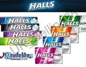 Halls drops and chewing gum