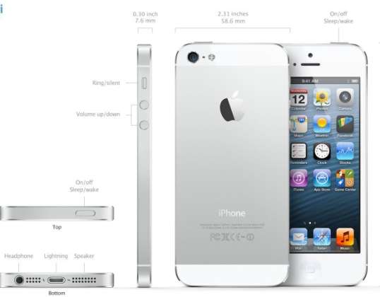Apple iPhone 5s - Smartphone - 4G LTE - 16 GB - GSM - 4 &quot;- 1136 x 640 píxeles (326 ppi) - Retina - 8 MP (cámara frontal de 1.2 MP) - plateado