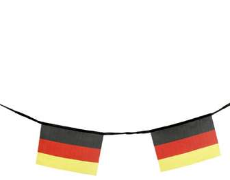 Fête Guirlande Drapeau Allemagne Allemagne Noir Rouge Or Championnat d’Europe de Football Coupe du Monde Fan Party Stadium