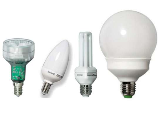 Energiesparleuchten, verschiedene Modelle, A-Ware