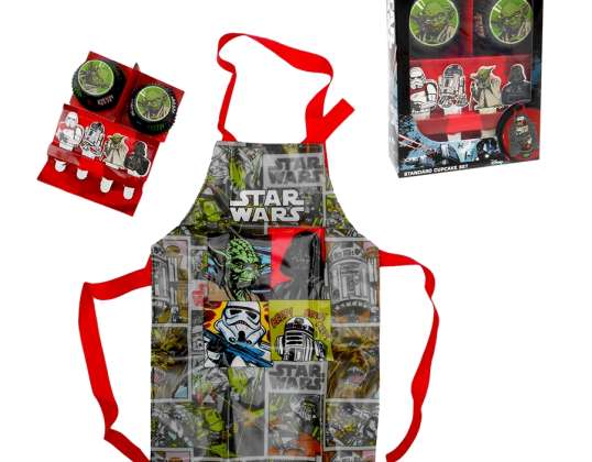 Star Wars Bäckerei Cupcake + Schürze in Geschenkbox (inklusive 60 Standard