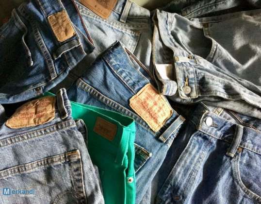 VINTAGE LEVIS JEANS GROSSHANDEL JOB LOS ZUFÄLLIGE FARBEN GRÖSSEN AB grad