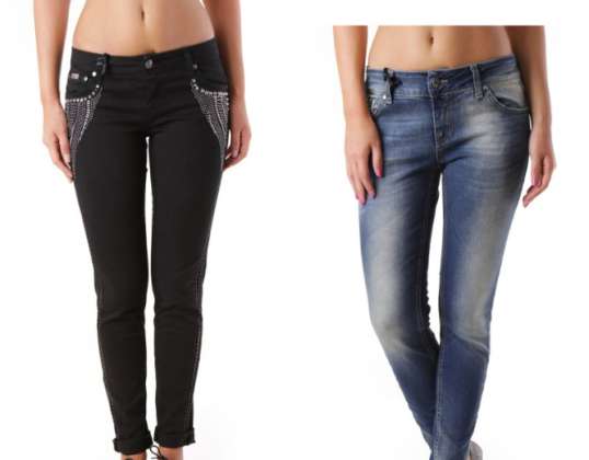 STOCK WOMAN&#39;S JEANS PANTS SEXY WOMAN F/W