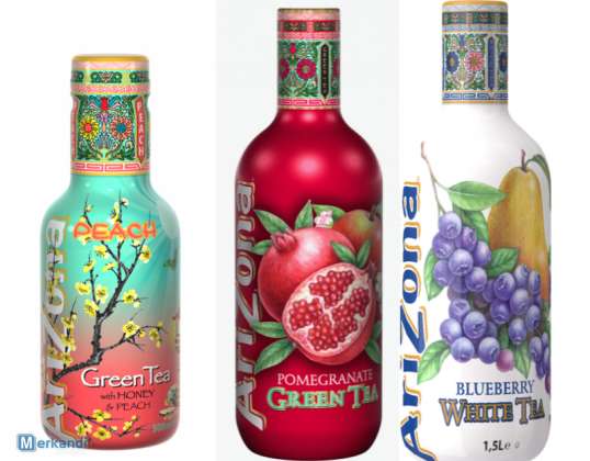 AriZona Green, Peach &amp; Pomegranate Tea Wholesale - Various Sizes &amp; Flavors