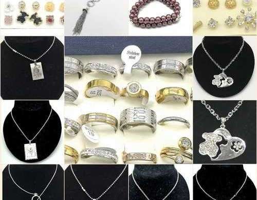 Wholesale Costume Jewellery: 500 Units of Steel and Rhodium - Variety and Quality