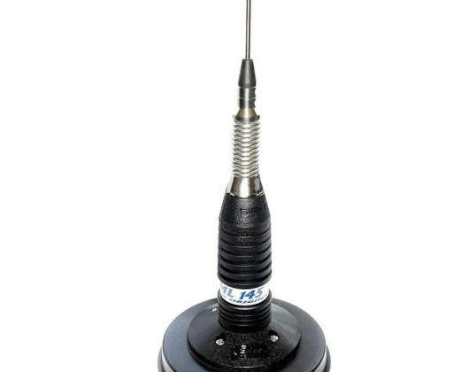 Antenna CB Sirio ML145 con base magnetica inclusa 125mm Codice 2201805.63