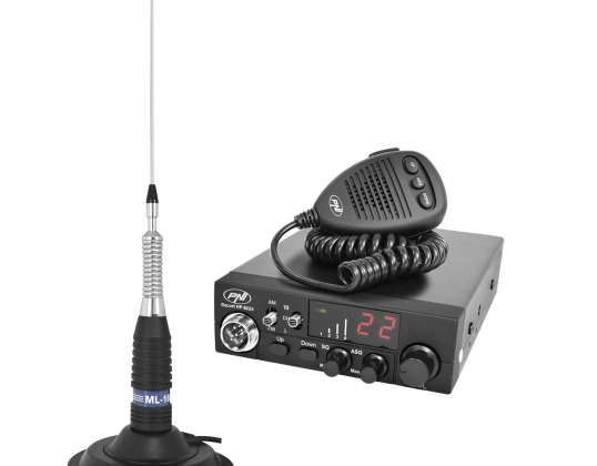 Kit Radio Station CB PNI ESCORT HP 8024 ASQ + Antenne CB PNI ML160 mit ma