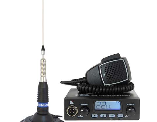 Kit emisora de radio CB TTi TCB-550 + Antena PNI ML160 con imán