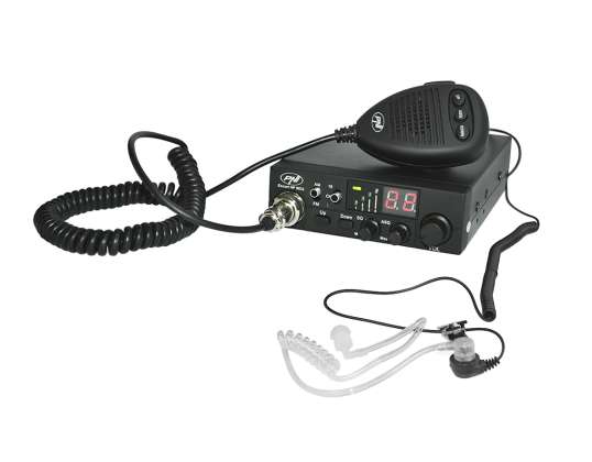 Radiosender CB PNI Escort HP 8024 ASQ Netzteil 12V-24V + HELM PNI