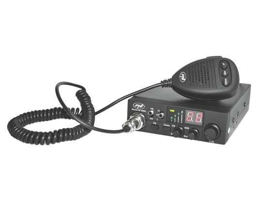 Emisora de radio CB PNI Escort HP 8000L con ASQ ajustable, 12V, 4W, Lock, mu