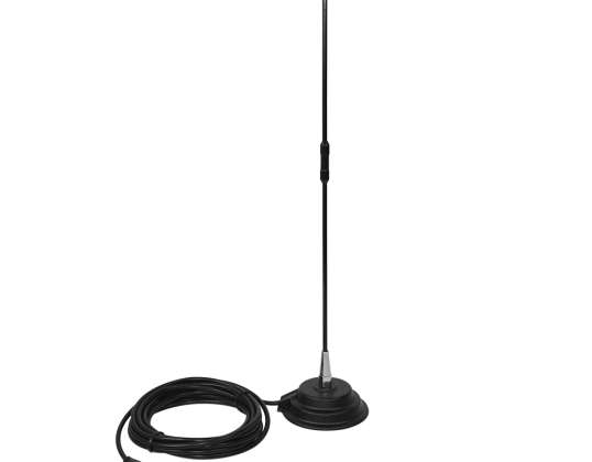 Antenna CB PNI Extra 40, con magnete incluso, lunghezza 45 cm, 30W, 26-30MHz