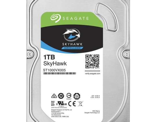 Sisäinen kiintolevy Seagate SkyHawk HDD 1TB CCTV ST1000VX005