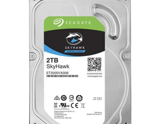 Interne harde schijf Seagate SkyHawk HDD 2TB CCTV ST2000VX008