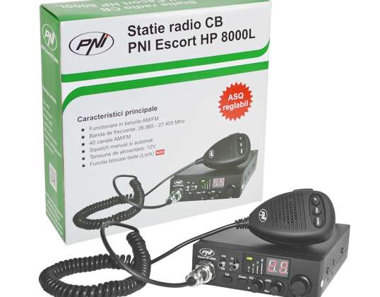 Zestaw radiostacji CB PNI ESCORT HP 8000L ASQ + antena CB PNI ML100