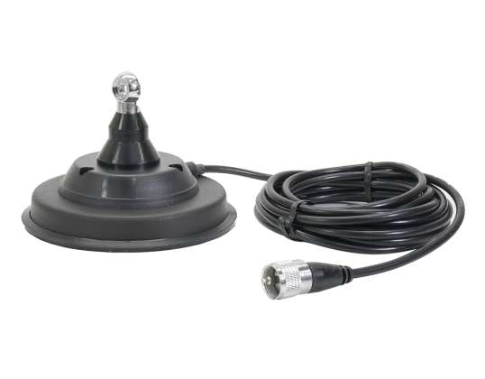 The pni magnetic base 120/DV 125mm contains 4m cable and PL259 socket