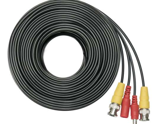 Câble vidéo et d’alimentation PNI CCTV 40M pour 4 caméras de surveillance