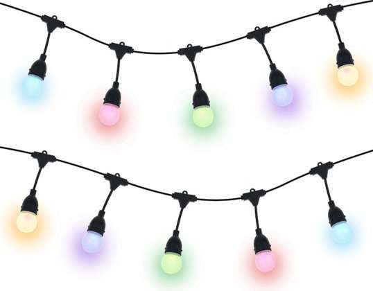 Girlanda smart decor PNI LIGHT12 z 12 żarówkami LED progra kolory