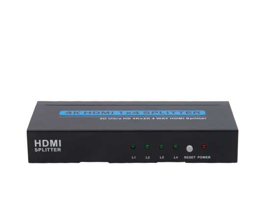 Rozdzielacz HDMI 1.4 Premium 4Kx2K z 4 portami