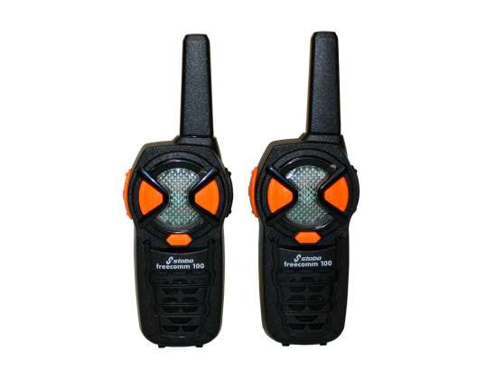 Portable PMR radio station Stabo Freecomm 100 0.5W 6CH set with 2 pieces