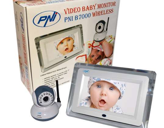 Baby Video Monitor PNI B7000 7 palčnega brezžičnega zaslona