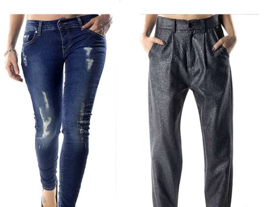 STOCK WOMAN&#39;S JEANS PANTS SEXY WOMAN F/W