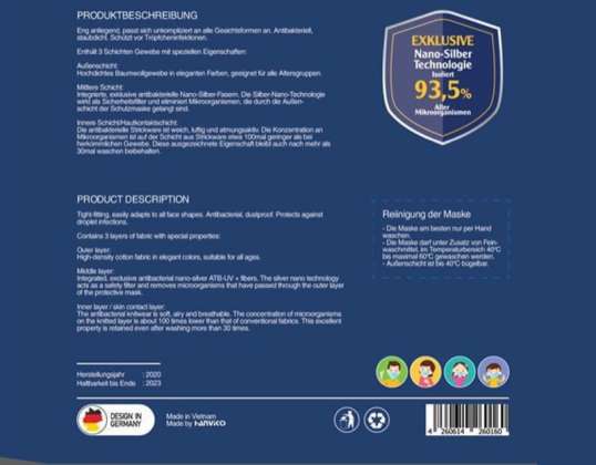 NANO SILVER MASKE FFP2 (2,90 €/stück)