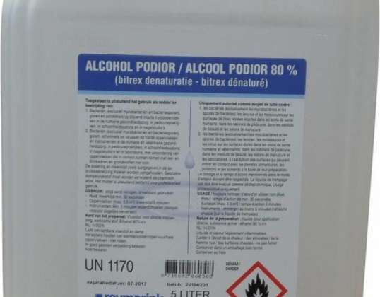 Alcohol Podior 80% Desinfectie 5 Liter Gemaakt in Nederland