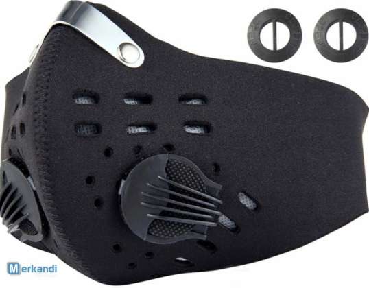 Antiviren-Schutzmaske Anti-Smog-Neopren-2-LUX-VIP-Ventile