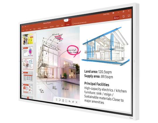 Samsung LH65WM Flip 165 cm  65  LED Display Touchscreen LH65WMRWBGCXEN