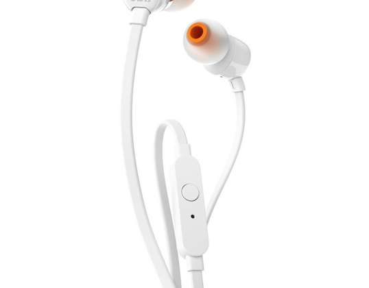 JBL T110 White Headphone Retail Pack JBLT110WHT