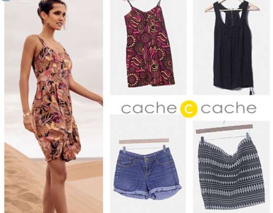Daugybė įvairių drabužių prekės ženklo „CACHE CACHE“