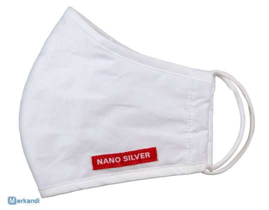 Atemschutzmaske - Community Maske WEISS Nano Silver