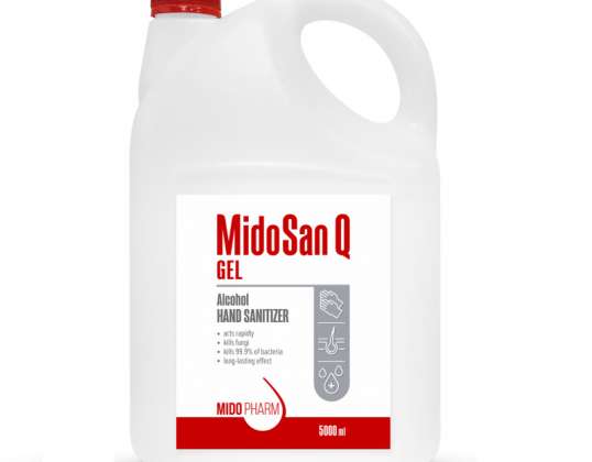 Alkoholhaltigt handdesinfektionsmedel MidoSan Q GEL 5000ml