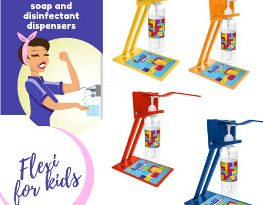 Flexi for Kids soap and disinfectant dispenser