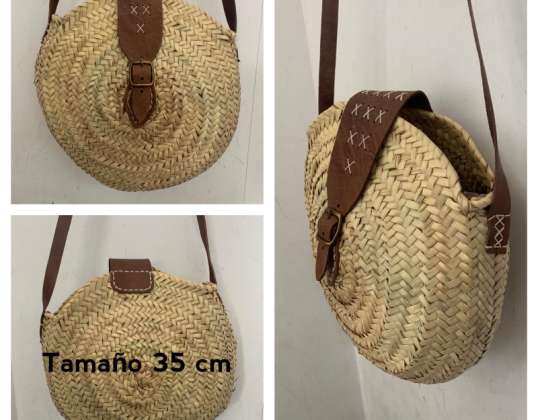 Bolso redondo de Rafia al por mayor - más modelos disponibles