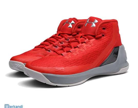 Chaussures homme Under Armour Curry 3 rouge / gris