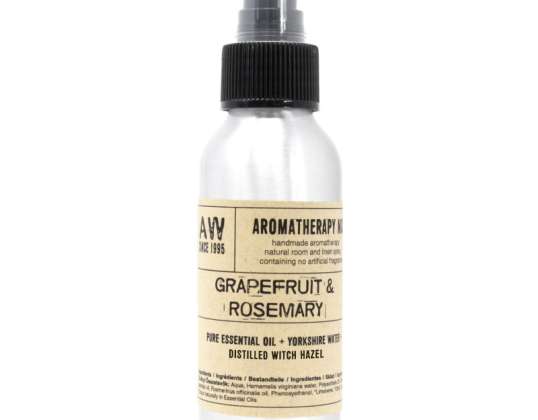 100 ml huonesuihke eteerisillä öljyillä - Graperfruit & Rosemarin